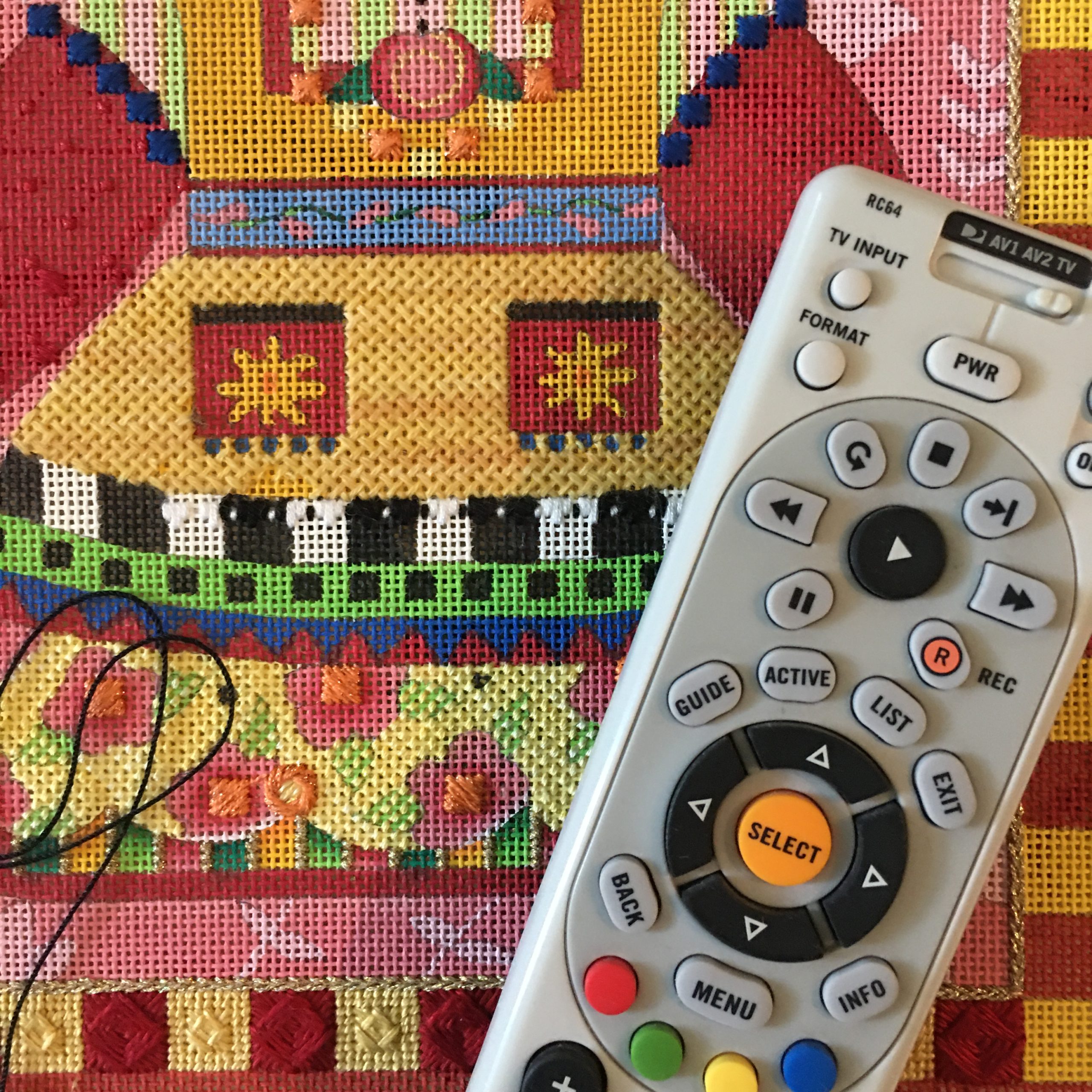 Pause Remote Needlepoint